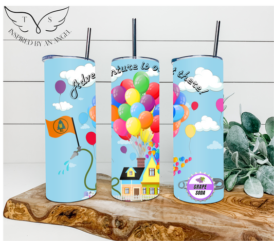 "Adventure is out there" Sublimated Tumbler
