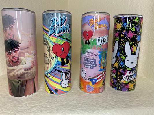“Bad Bunny Collection” Sublimated Tumbler