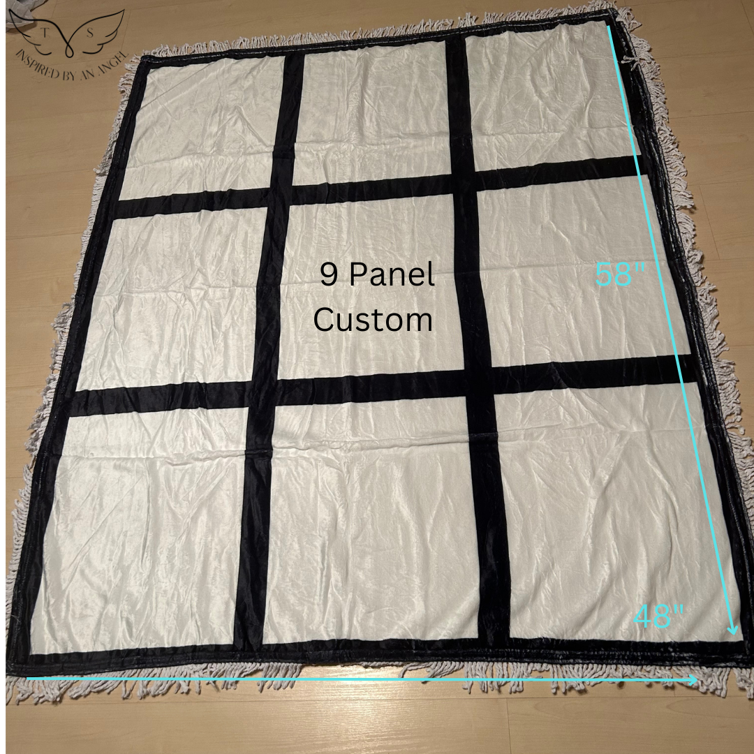Custom-58x48 Throw Blanket with Tassel Ends