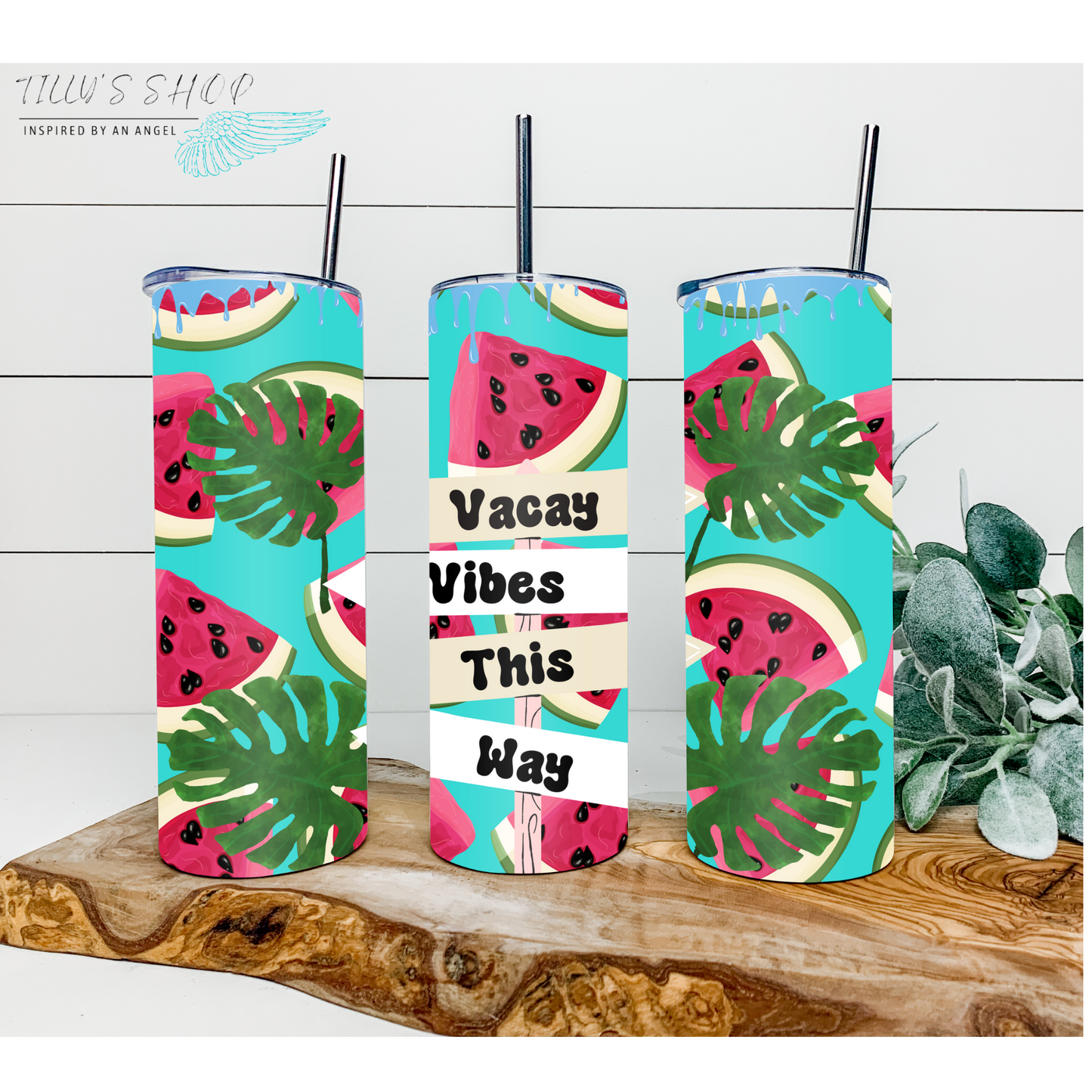 "Vacay Vibes" Sublimated Tumbler
