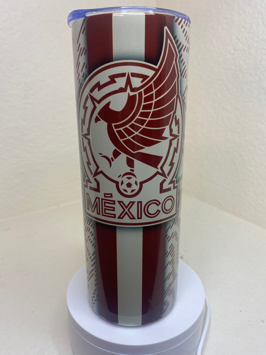 "Mexico" Soccer Team Sublimated Tumbler