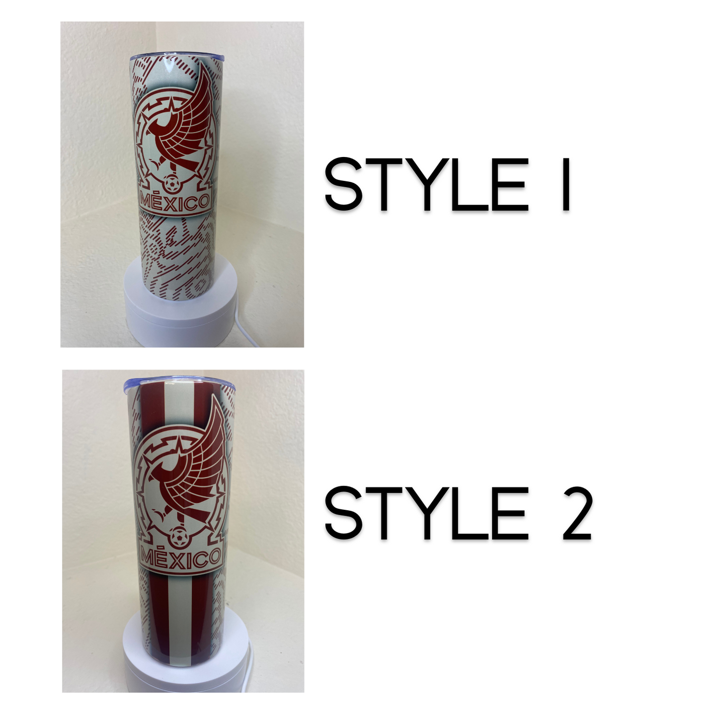 "Mexico" Soccer Team Sublimated Tumbler