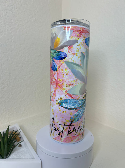 "Just Breathe" Sublimated Tumbler