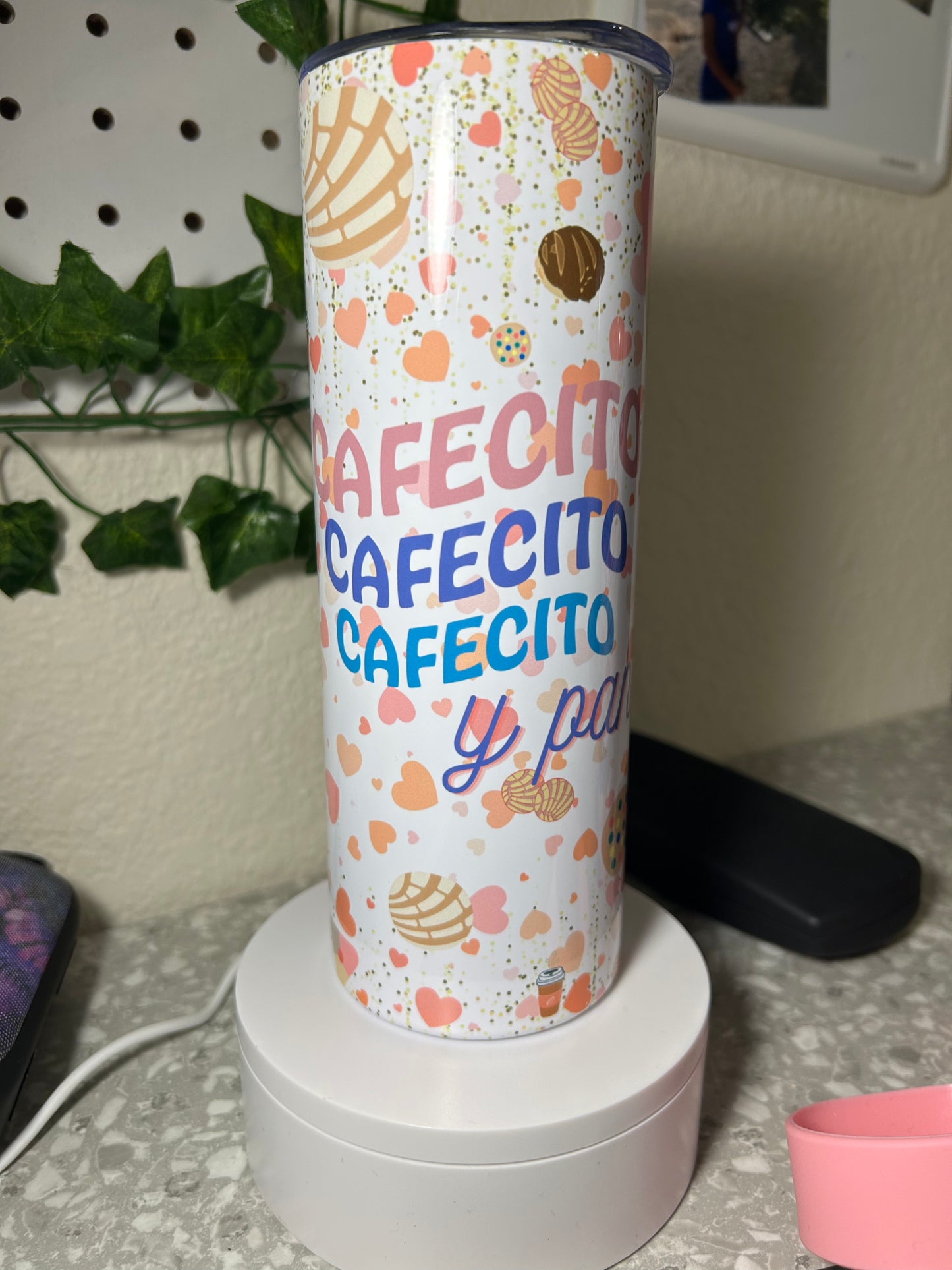 "Cafecito y Pan” Sublimated Tumbler