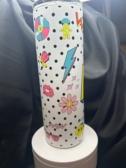 “Nostalgic 90s” Sublimated Tumbler